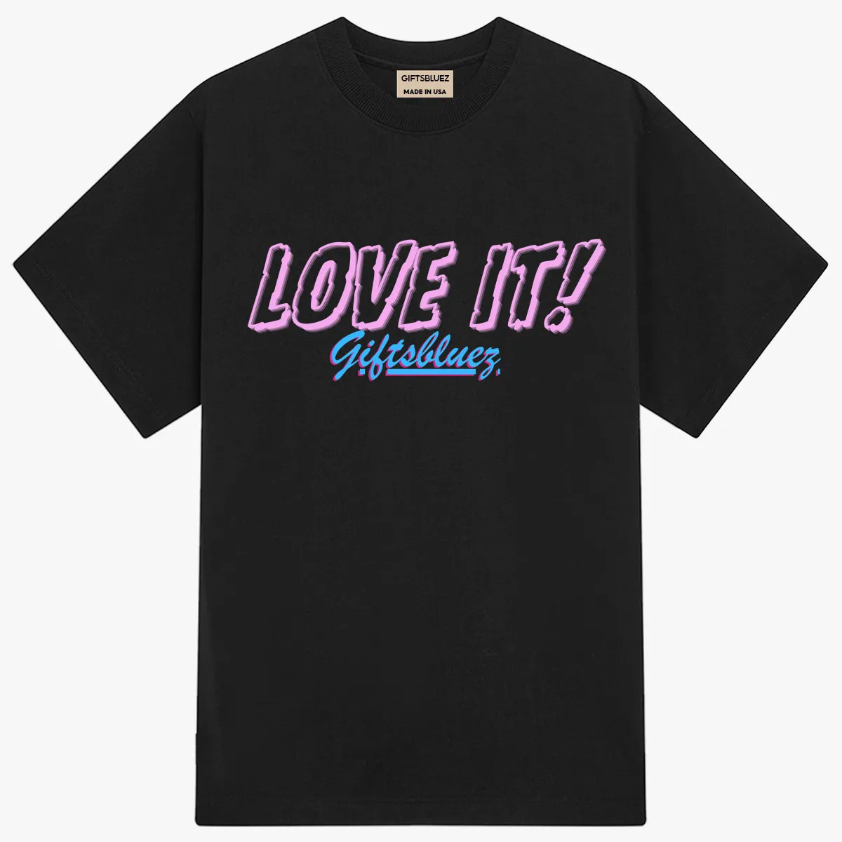 Love It Giftsbluez Tee - Black