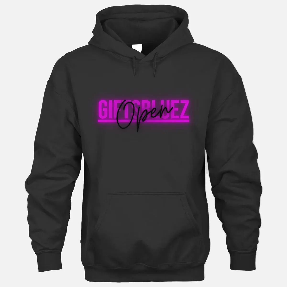 Open Giftsbluez Hoodie - Black