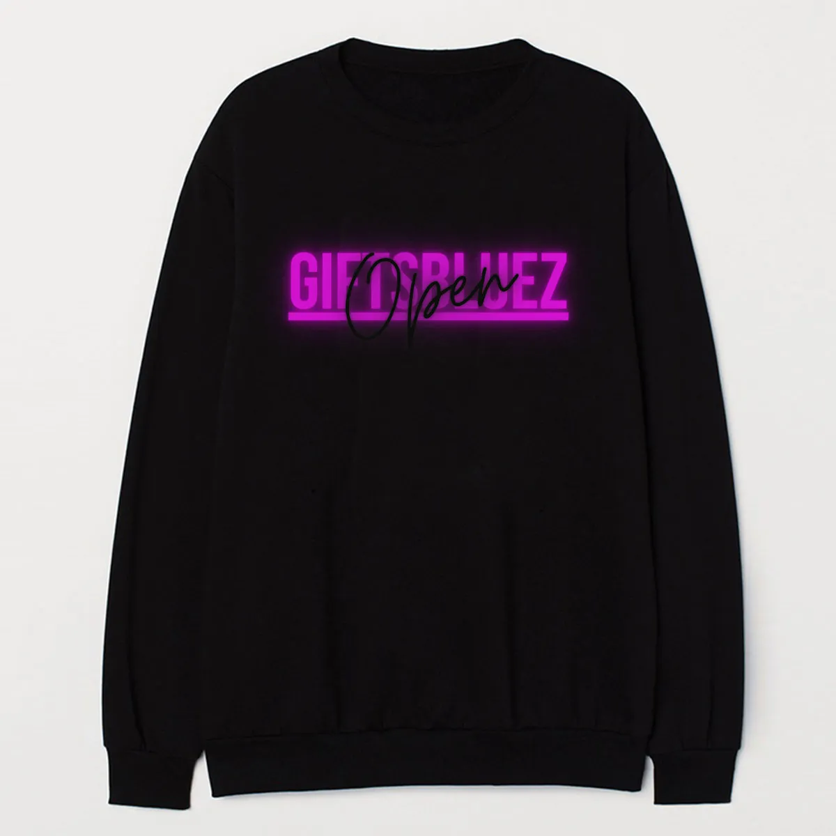 Open Giftsbluez Sweatshirt - Black