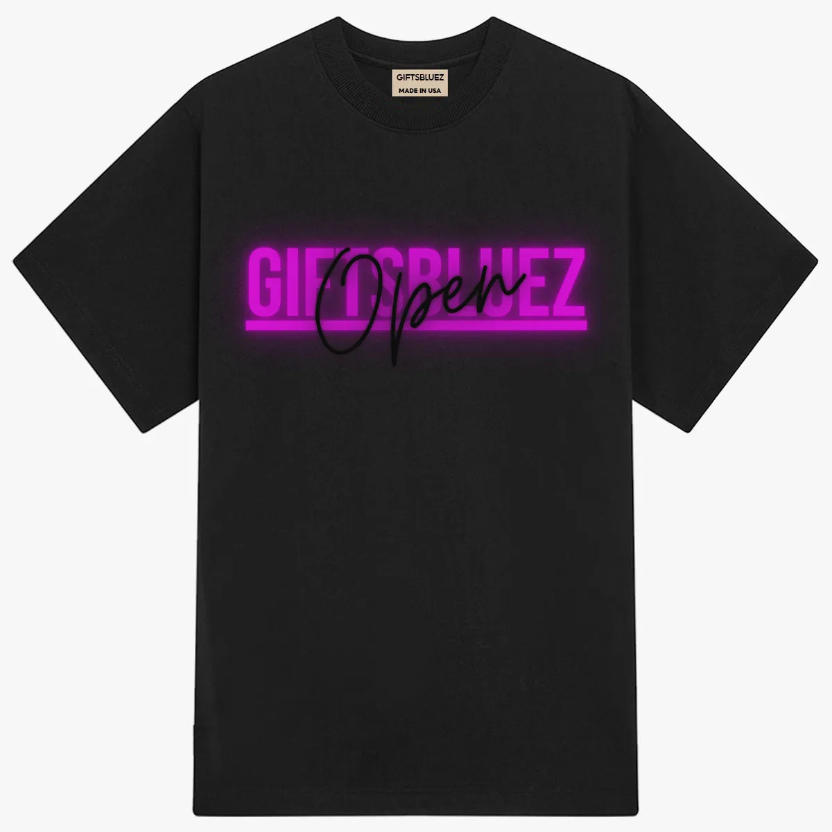 Open Giftsbluez Tee - Black