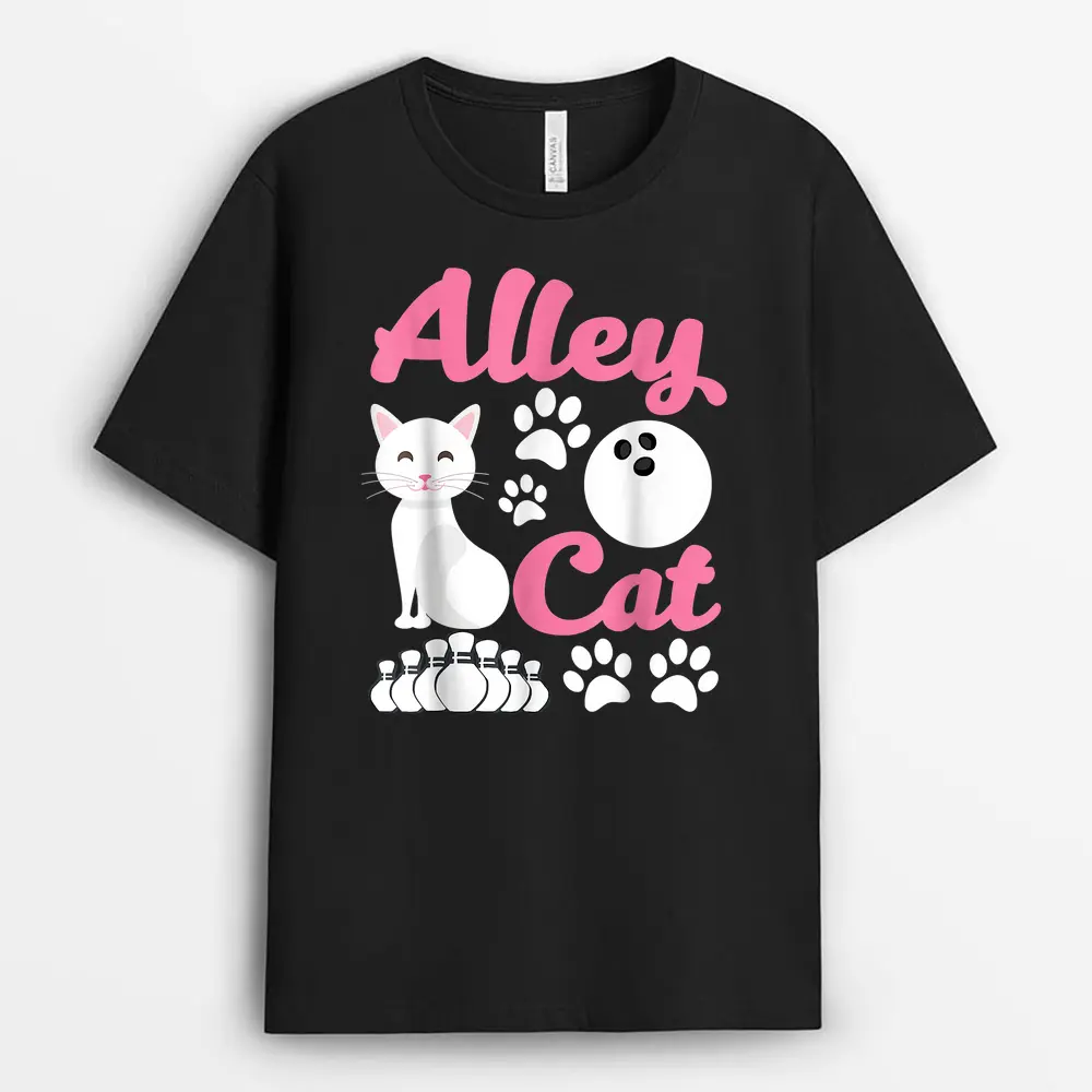 Alley C.at - Funny Bowling T-Shirt