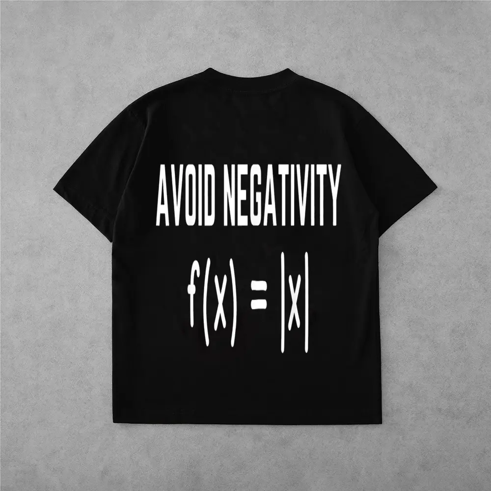 Avoid Negativity Math  Mathematics Funny Math Teacher T-Shirt