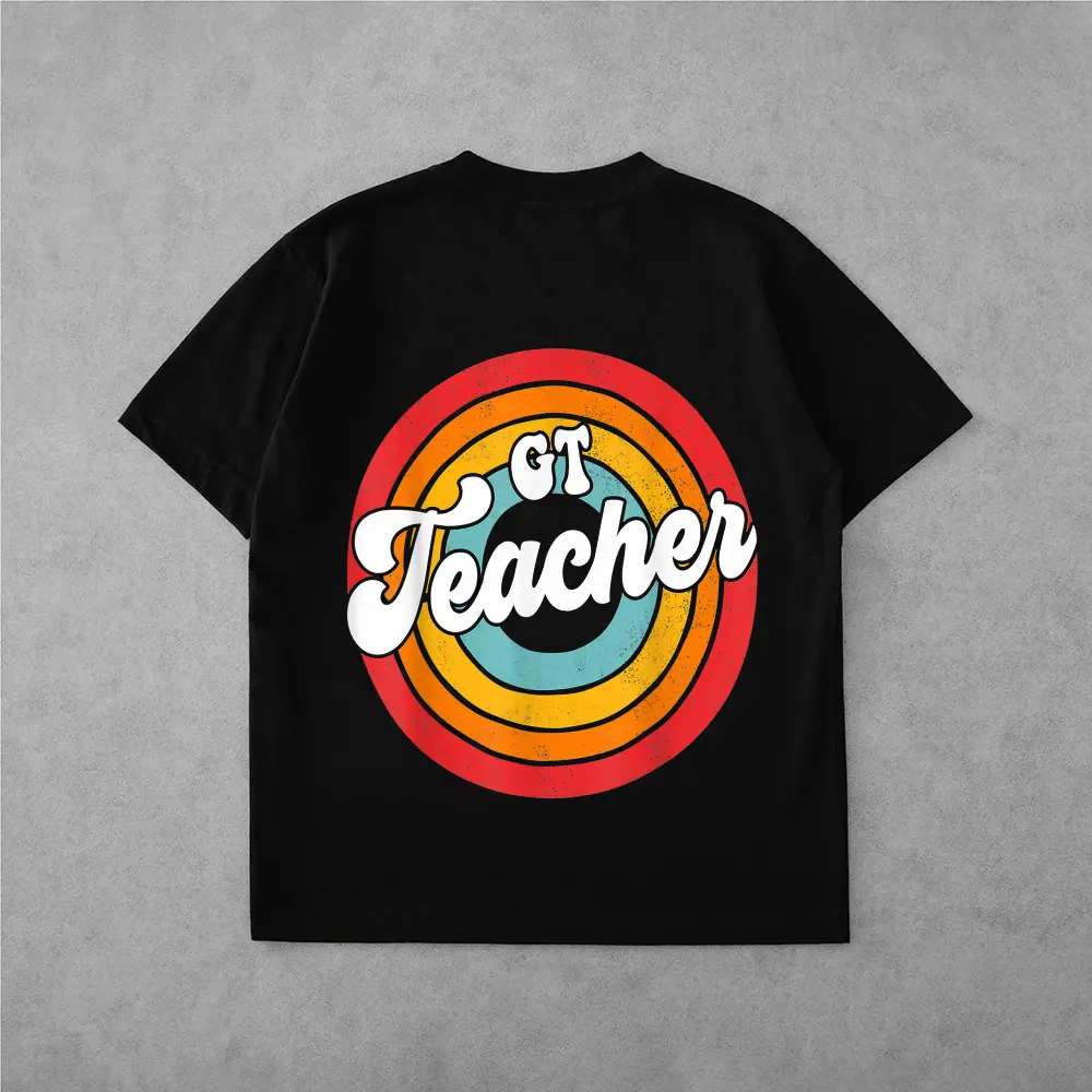 Back To School 80's Teacher Squad Retro Vintage Gt Teacher T-Shirt