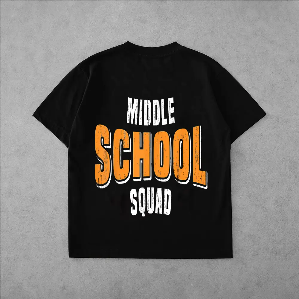 Back To School Design Middle School Squad Teacher Student T-Shirt