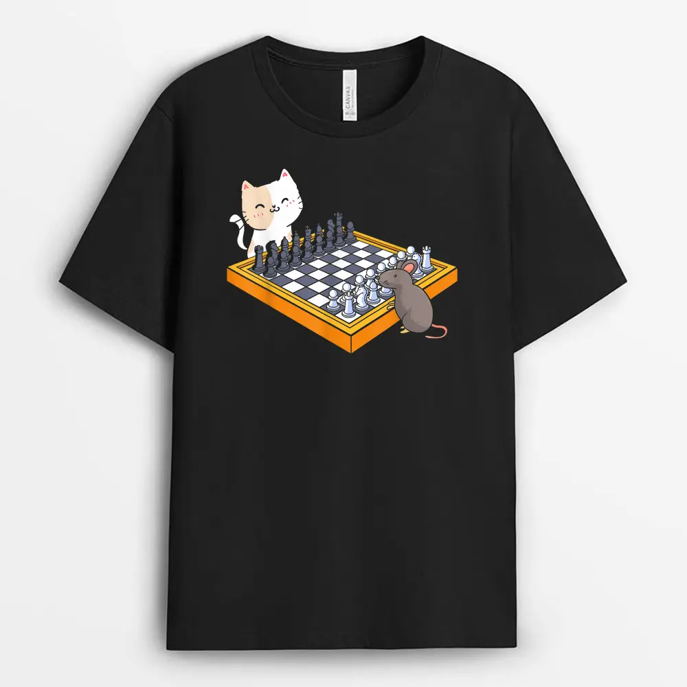 Cat Owner Chess Board Grandmaster Board Game Chess Player T-Shirt