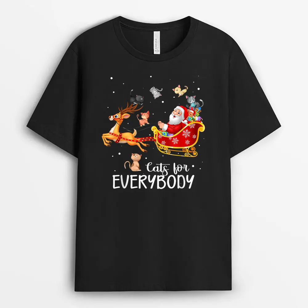 Cats For Everybody Cat Christmas Pajama Family Party Gifts T-Shirt
