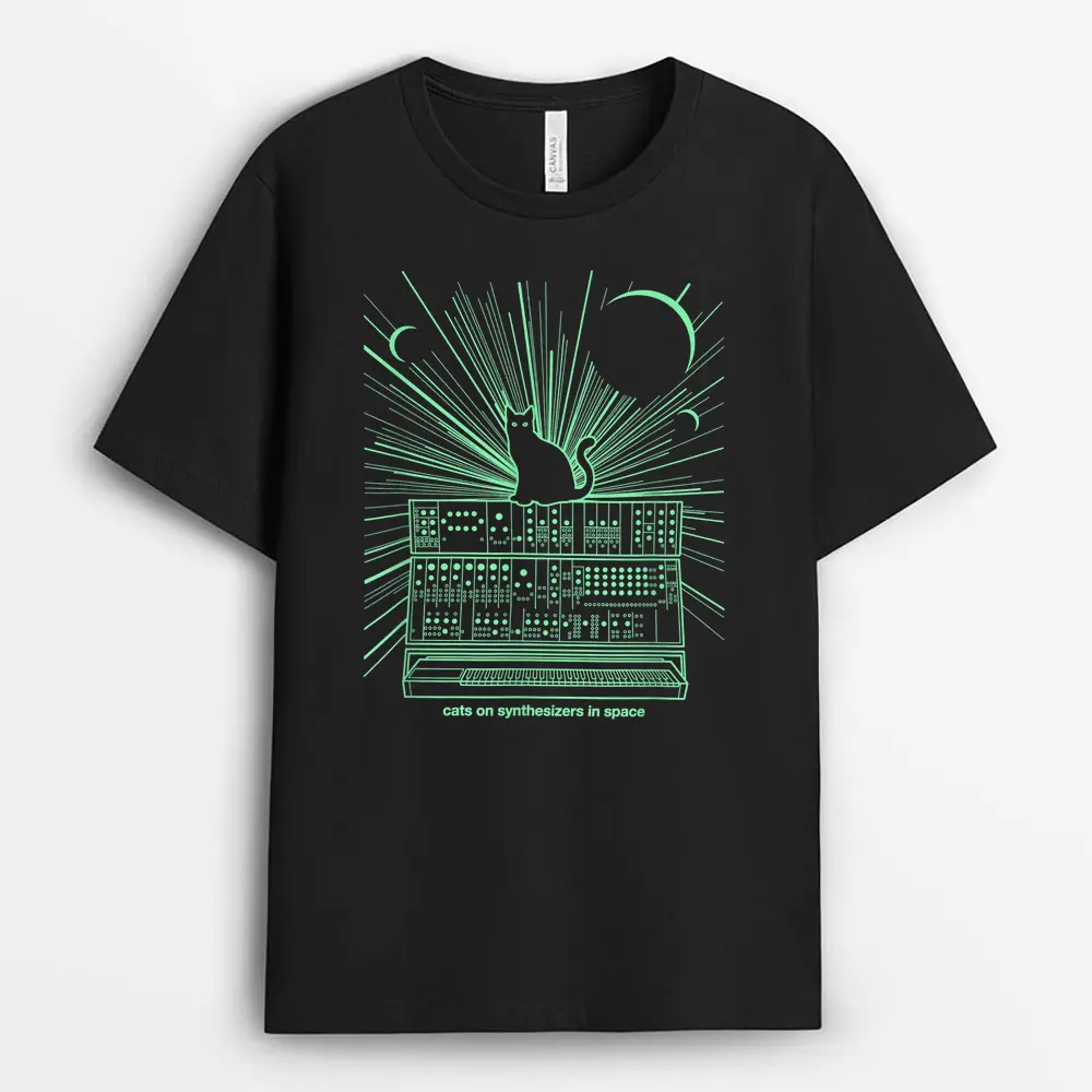 Cats On Synthesizers In Space T-Shirt