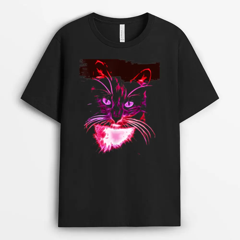 Colorful Cat Art Novelty  - Cat Lover Gift Idea Women T-Shirt
