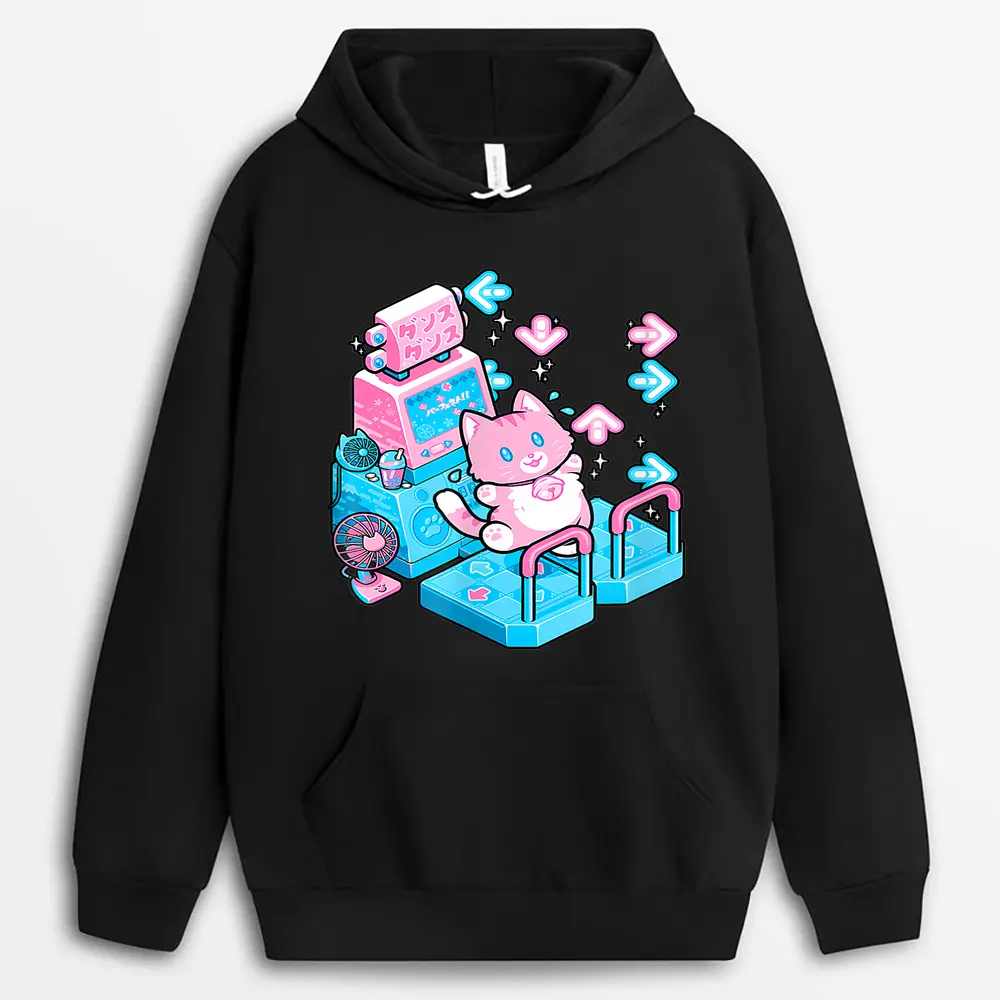 Cute Cat Dance Pastel For Cats Lover Man Woman Kid Hoodie