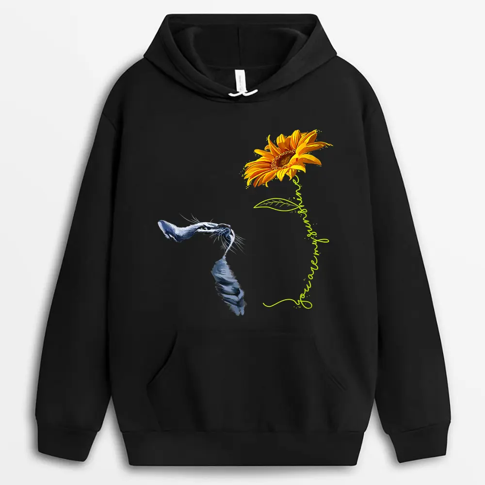 Cute Sunshine Cat T-Shirt You Are My Black Cats Lover Hoodie