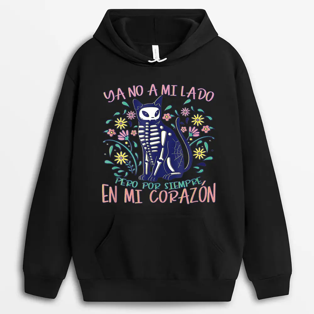 Dia De Los Muertos Cat Skeleton Animals Lover Costume Hoodie