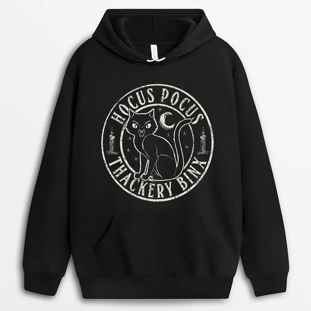 Disney Hocus Pocus Thackery Binx Big Cat Celestial Circle V2  Hoodie