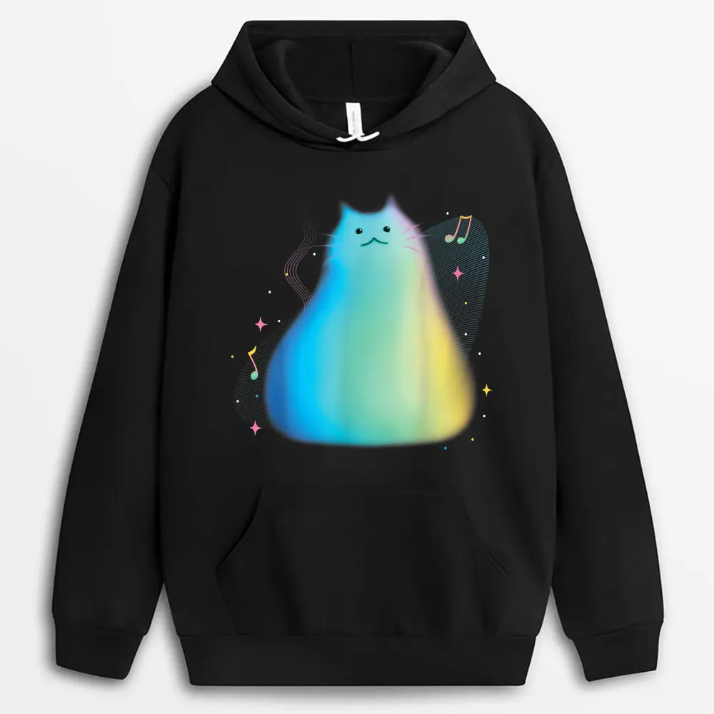 Disney Pixar Soul Cat Portrait Music Notes Hoodie