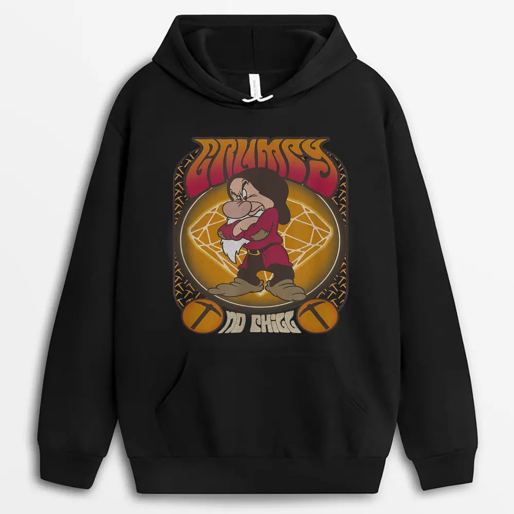 Disney Snow White  The Seven Dwarfs Grumpy Seventies Poster Hoodie