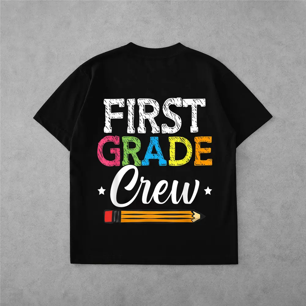 First Grade Crew Back To School 1st Grade Teachers Students T-Shirt