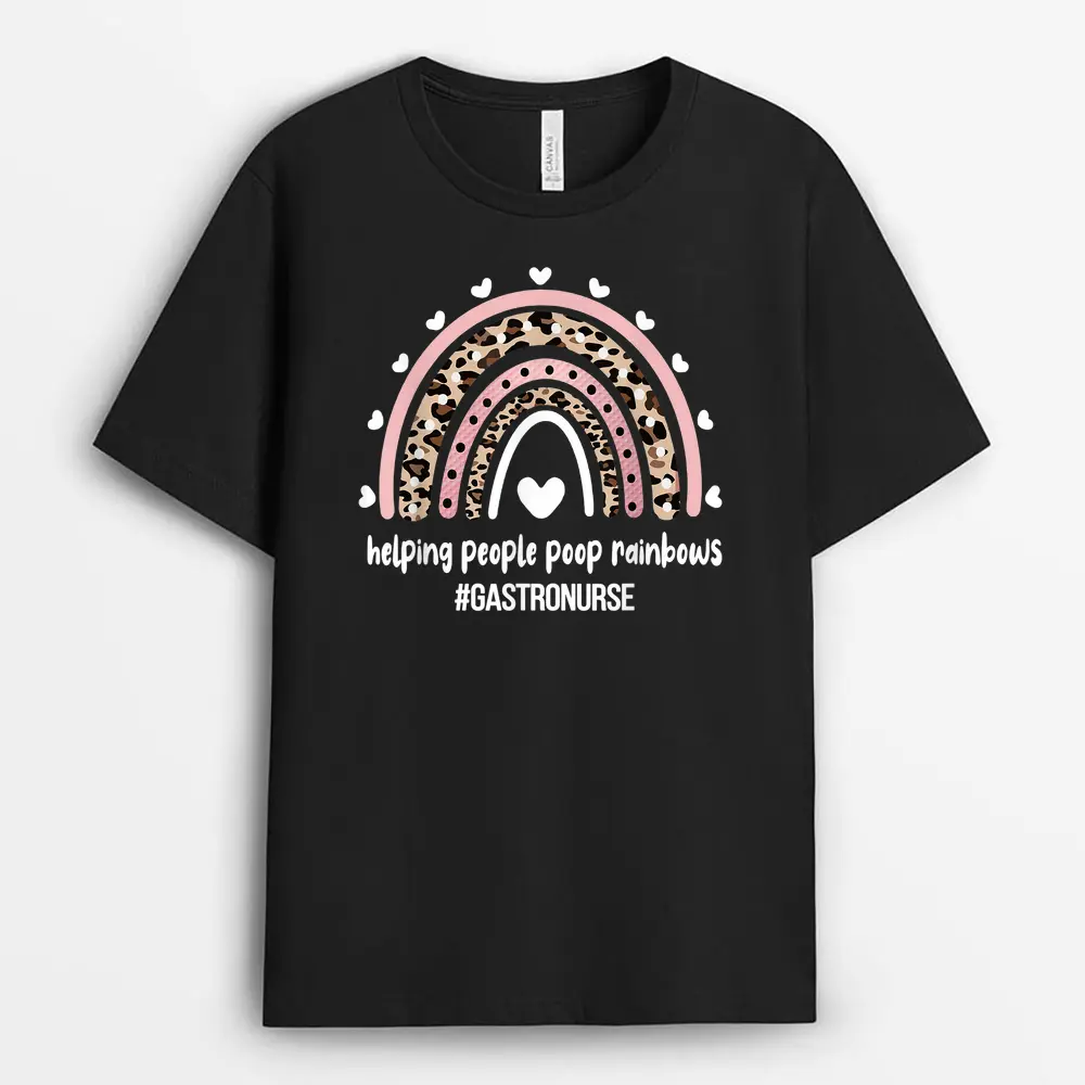 Gastro Nurse Rainbow Gastroenterology Nurse Endoscopy Nurse T-Shirt