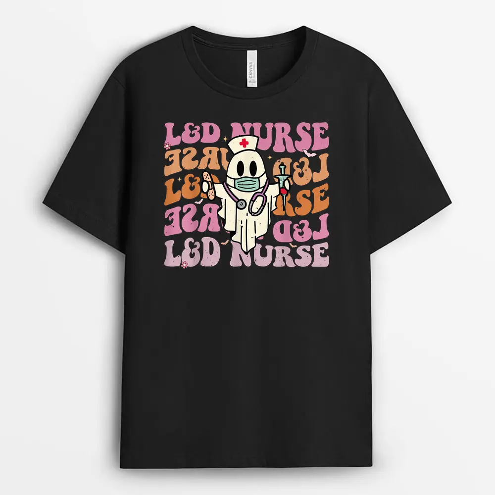Groovy Labor  Delivery Funny Halloween Costume LD Nurse T-Shirt