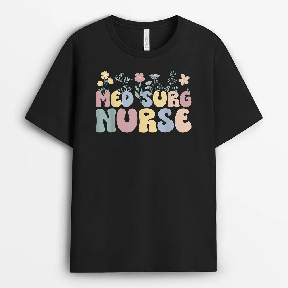 Groovy Med Surg Nurse Medical-Surgical Nursing T-Shirt