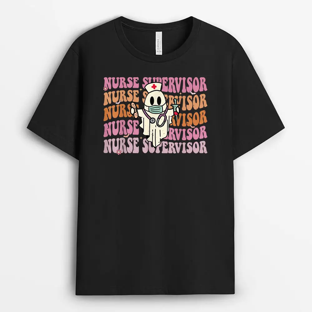 Groovy Nurse Supervisor Funny Halloween Nursing Supervisor T-Shirt