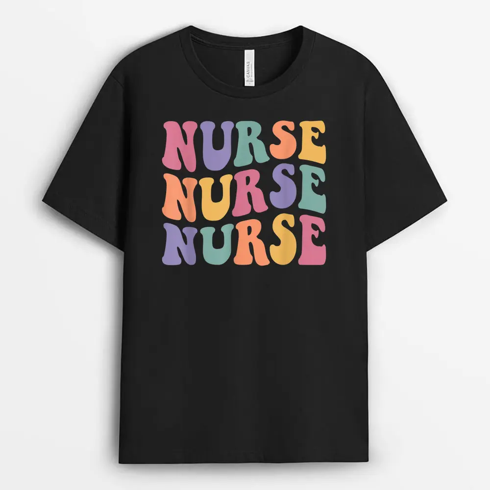 Groovy Nurse  Women School Nurse RN ICU ER Pediatric T-Shirt