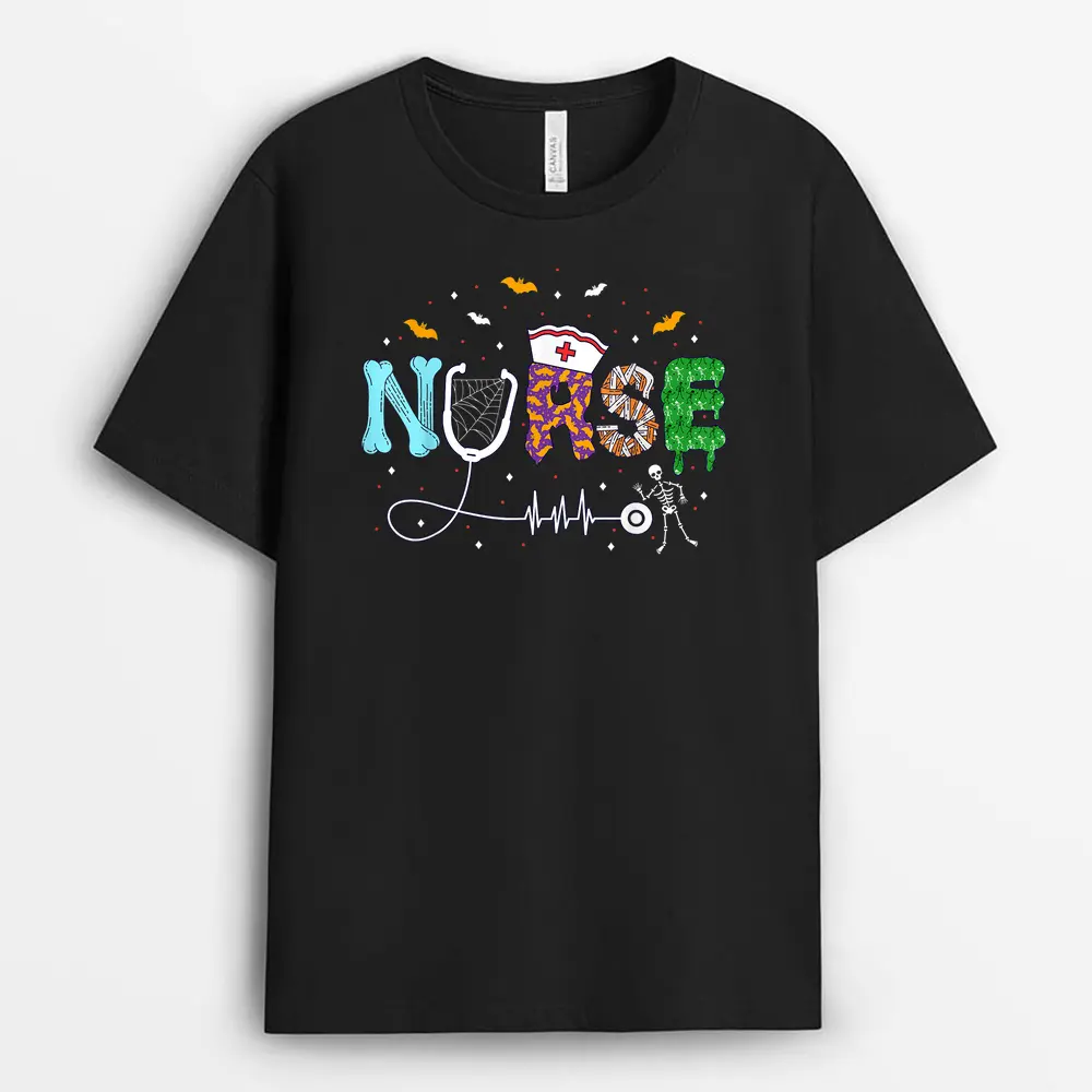 Halloween Nurse  Nursing Boo Crew Men Women T-Shirt