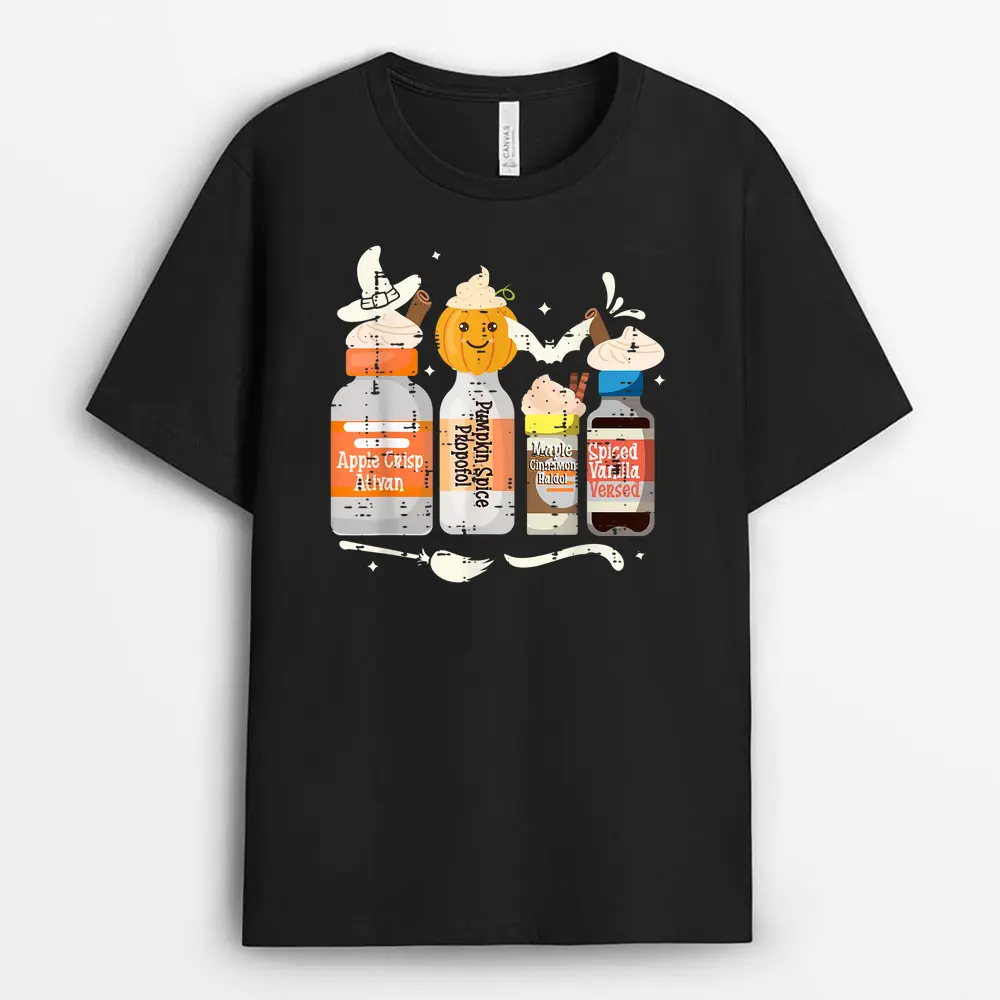 Halloween Nurse Tee Crna Pacu ER ED ICU Cricital Care Maple T-Shirt