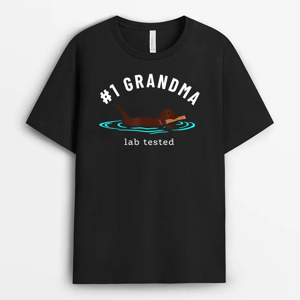 Lab Grandma Chocolate Labrador Retriever Dog Grandparent T-Shirt