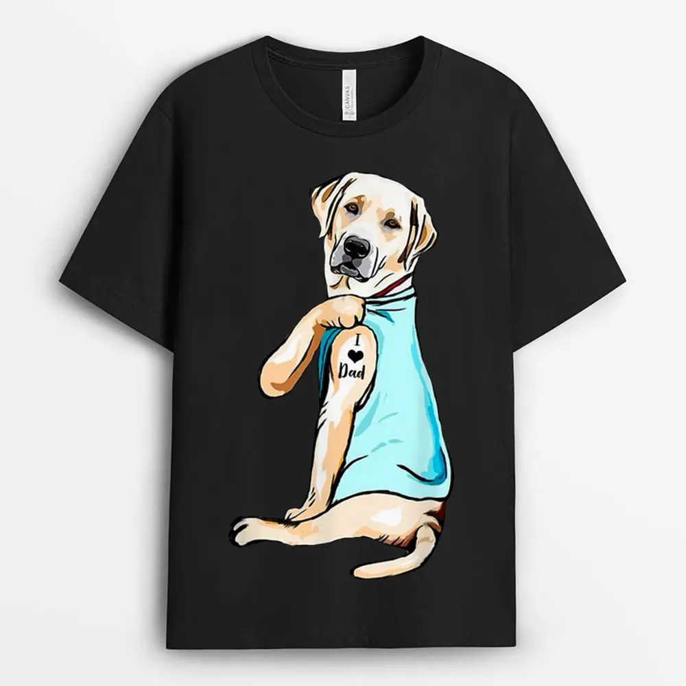 Labradoodle Dog My Heartbeat EKG Dogs My Cardio T-Shirt