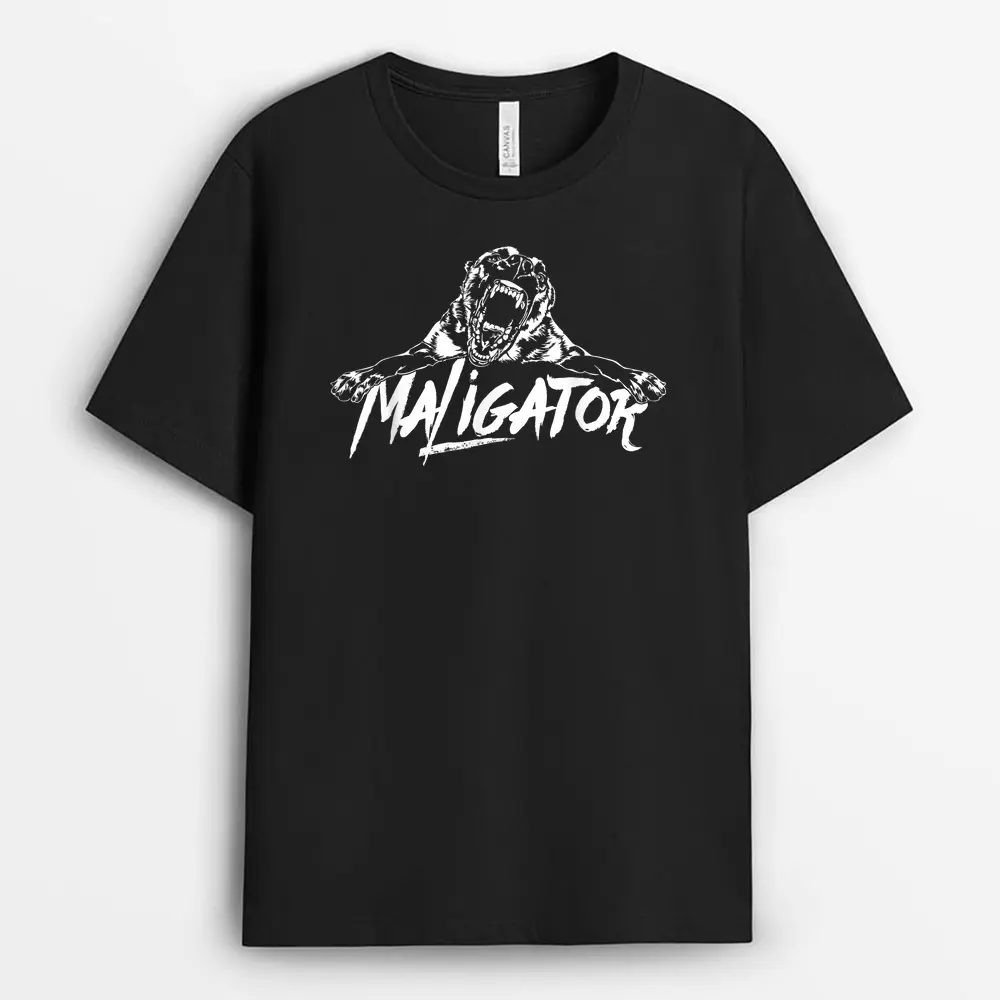 Maligator Belgian Malinois Dog Hund T-Shirt