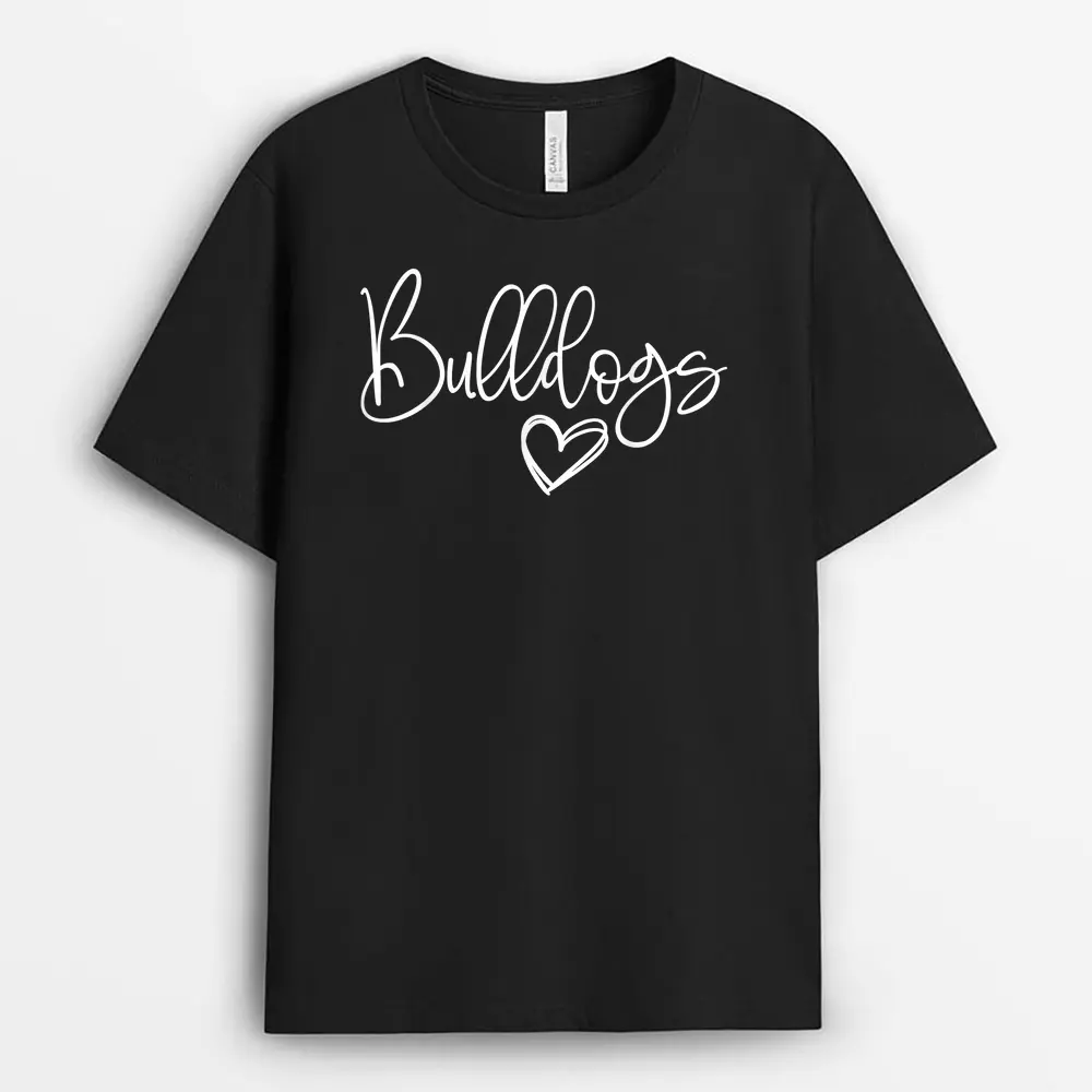 Mascot Sports School Spirit Bulldogs Back To School T-Shirt