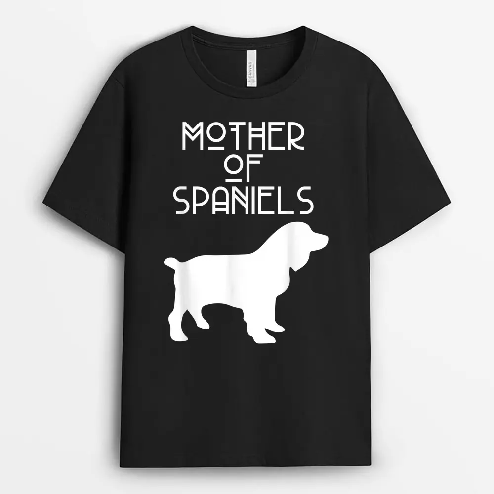 Mother Of Spaniels ACR137c Dog T-Shirt