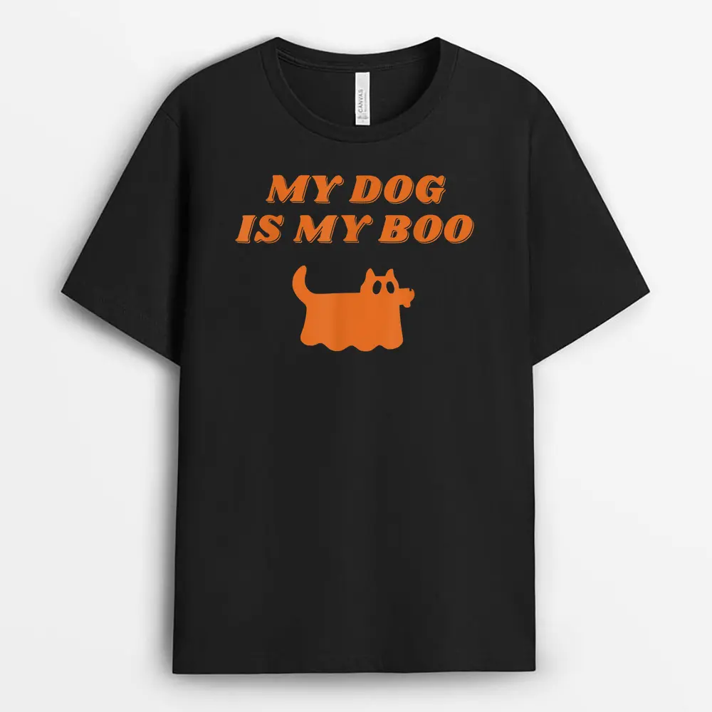 My Dog Is My Boo Funny Dog Lover Cute Halloween Costume T-Shirt