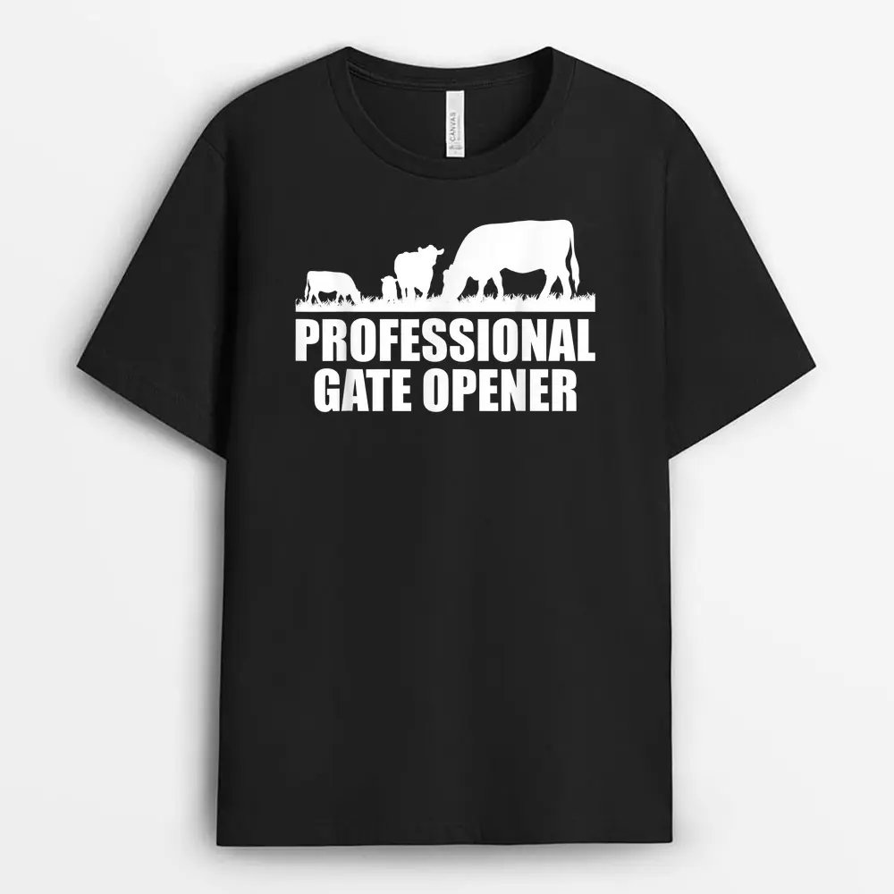 Professional Gate Opener Cow T-Shirt
