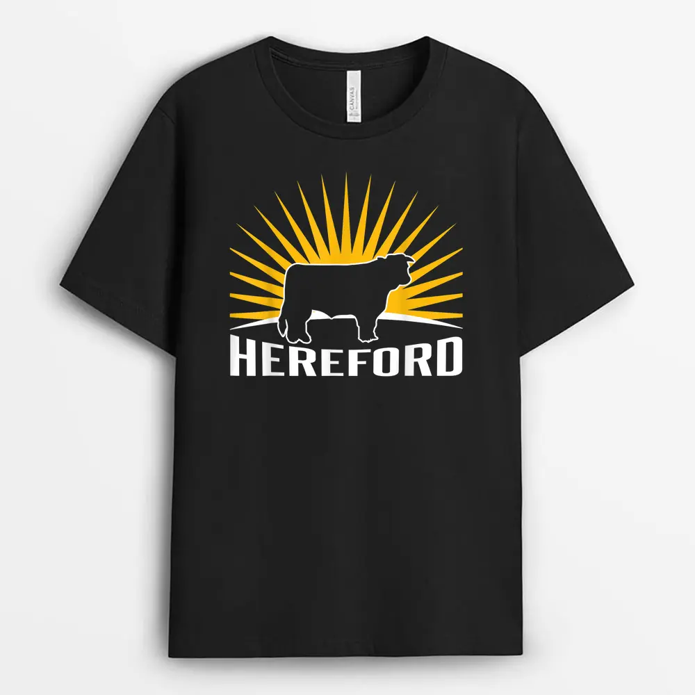 Rancher Cattle Farmer - Hereford Cow T-Shirt