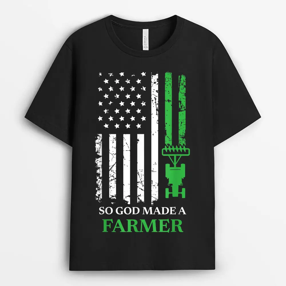 So God Made A Farmer Farming Farmer T-Shirt