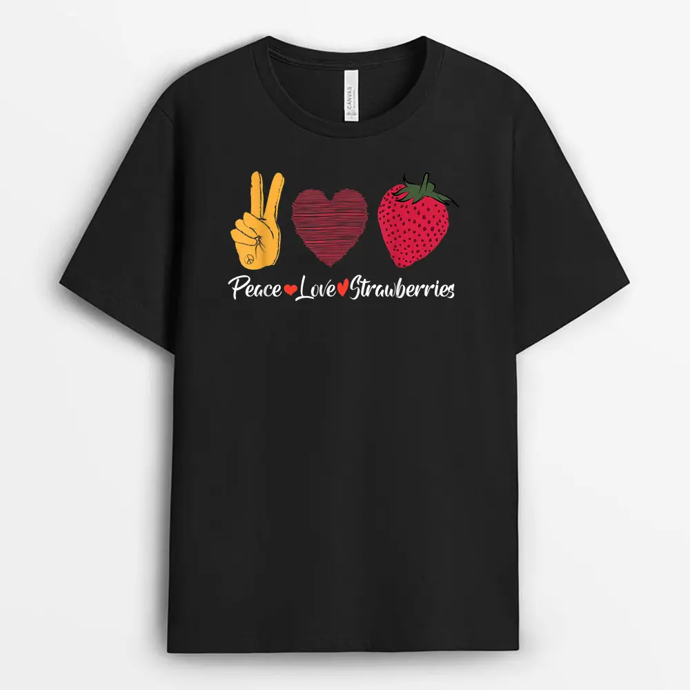 Strawberry Gifts For Strawberry Girl Fruit Smiling Farmer T-Shirt