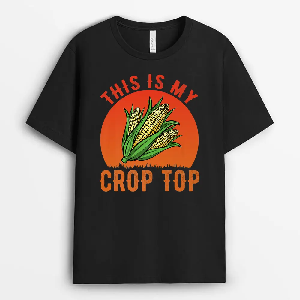 This Is My Crop Top Funny Corn Farmer T-Shirt