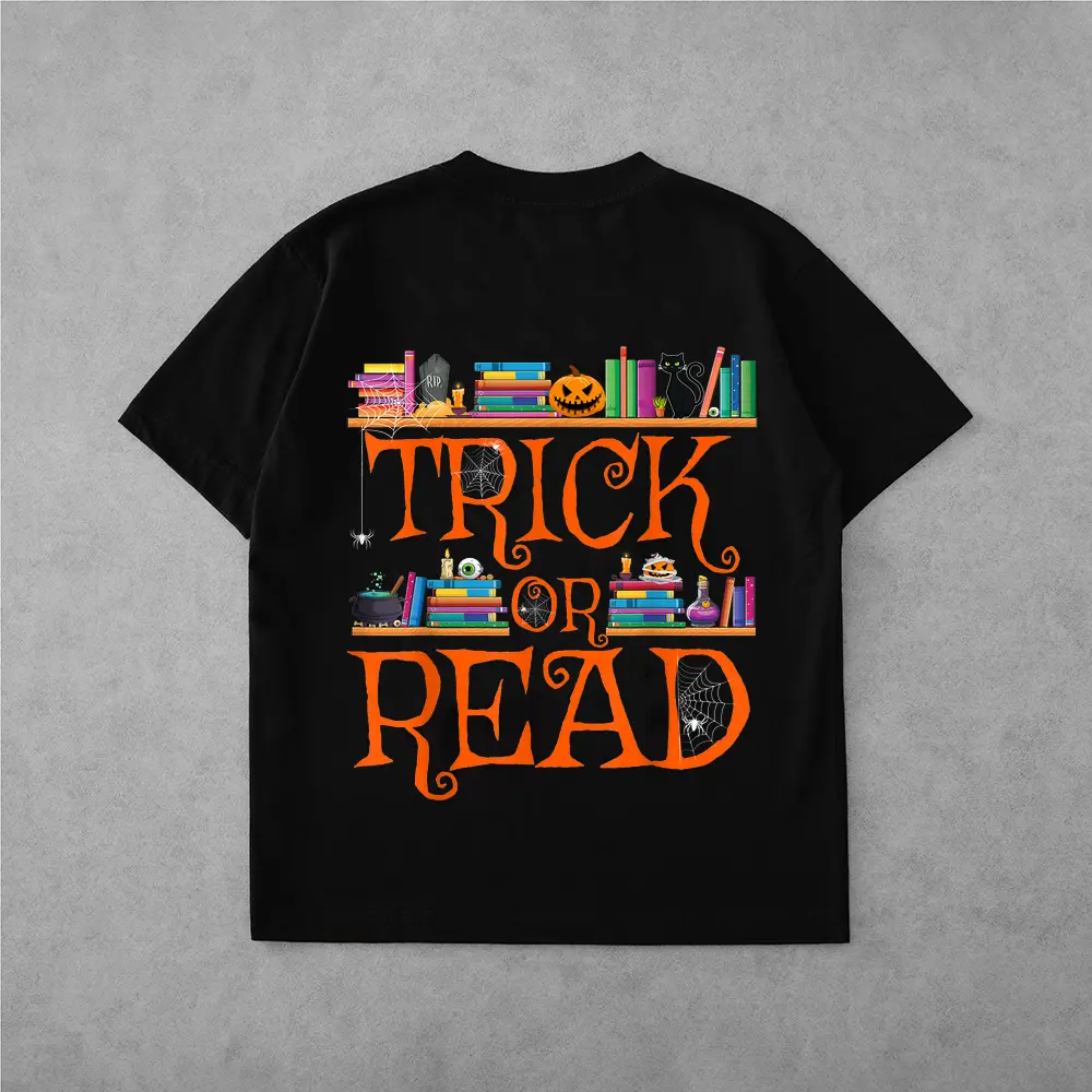Trick Or Teach Spooky Teacher Halloween Teacher Day Retro T-Shirt