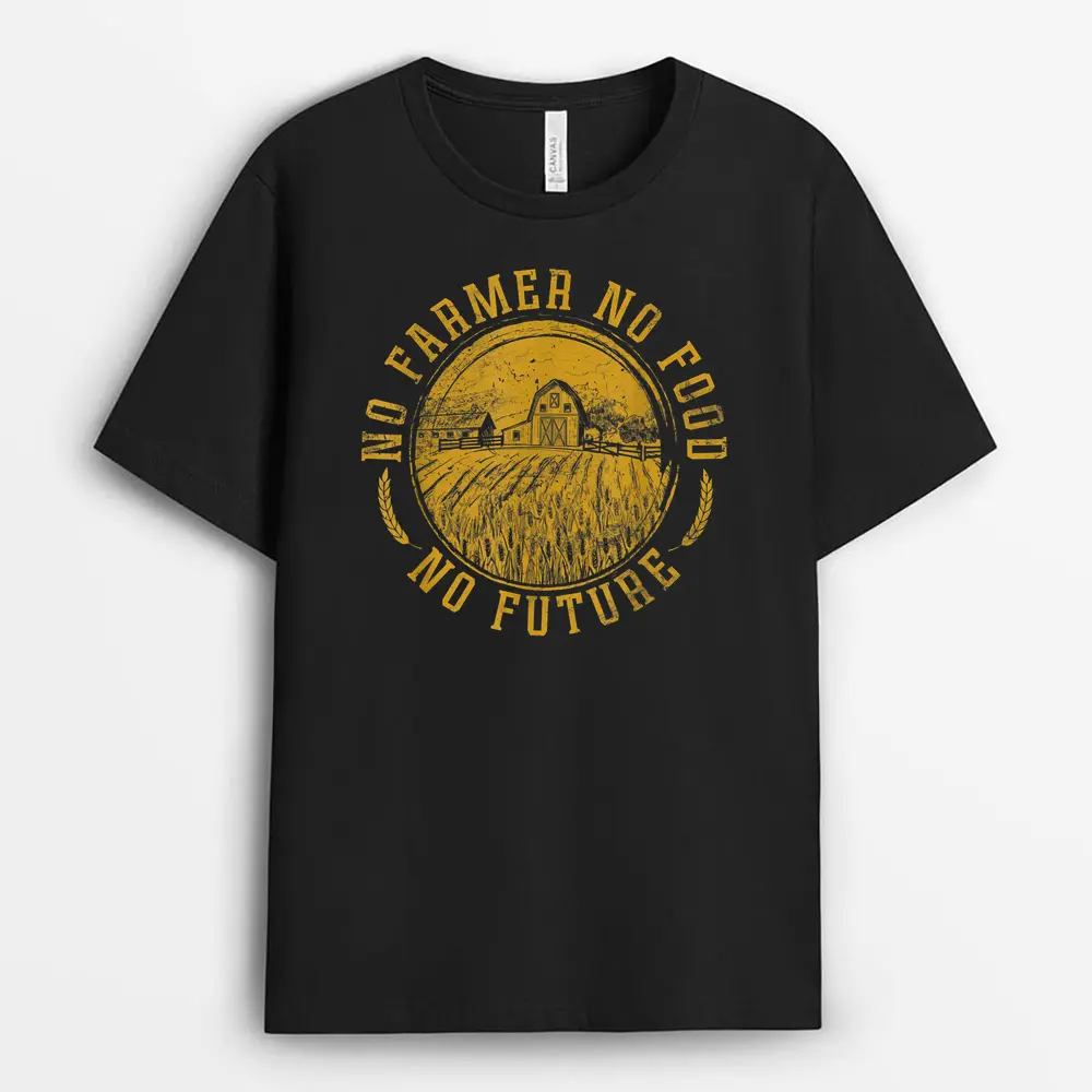 Vintage Farm No Farmer No Food No Future Farming Farm Lover T-Shirt