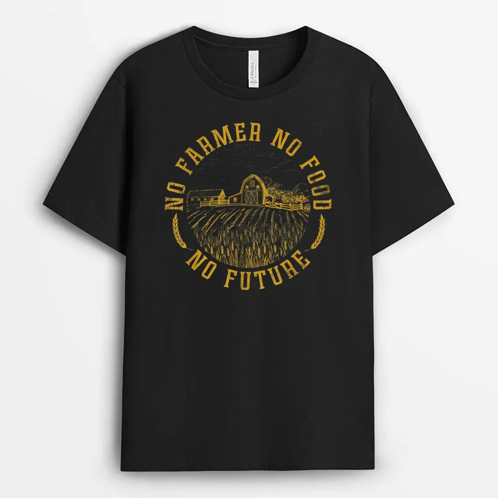 Vintage No Farmer No Food No Future Farming Farm Lover T-Shirt
