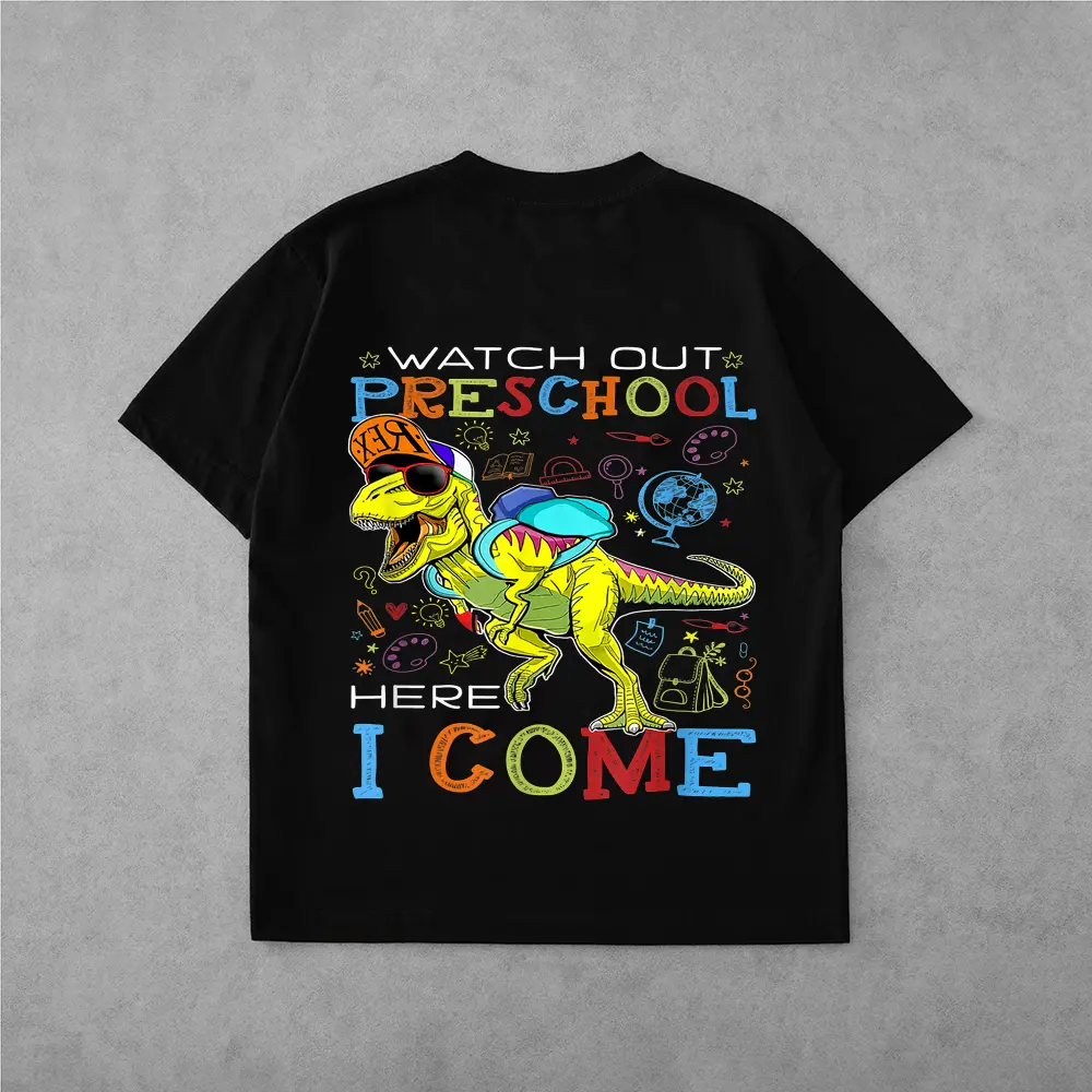 Watch Out Preschool Here I Come Dinosaurs Back To School T-Shirt
