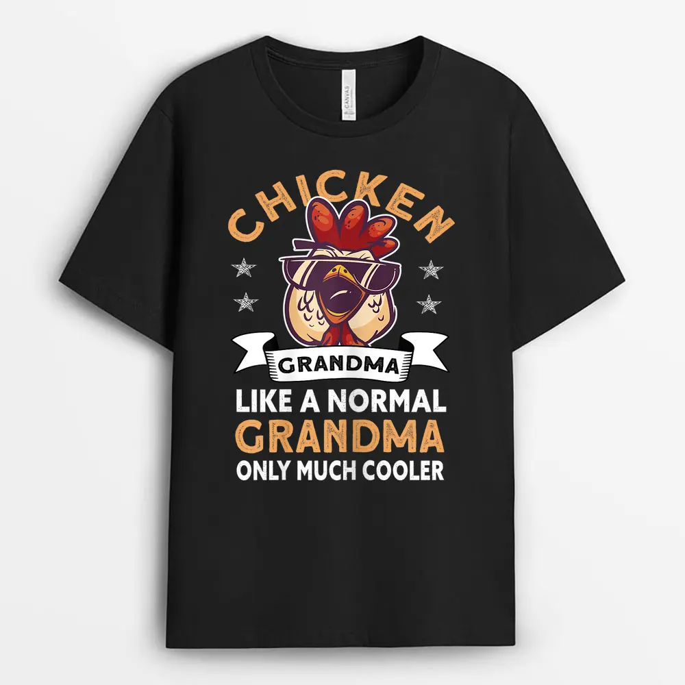 Womens Chicken Grandma - Farmer Rooster Hen Chicken T-Shirt
